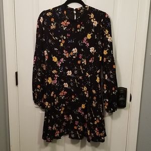 Floral print skater dress